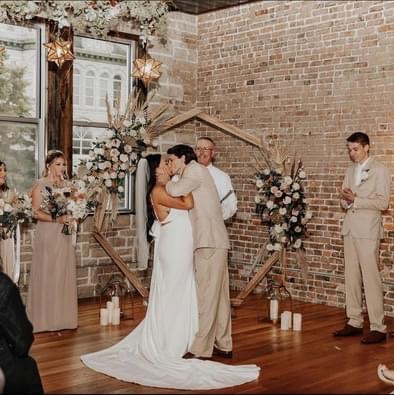 Bride And Groom Kiss